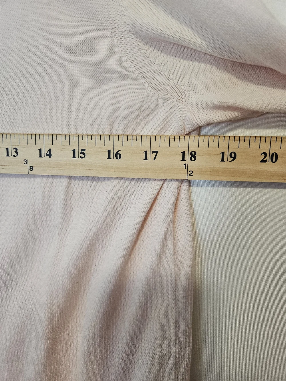 LOFT Light Pink Button-Up Crewneck Cardigan